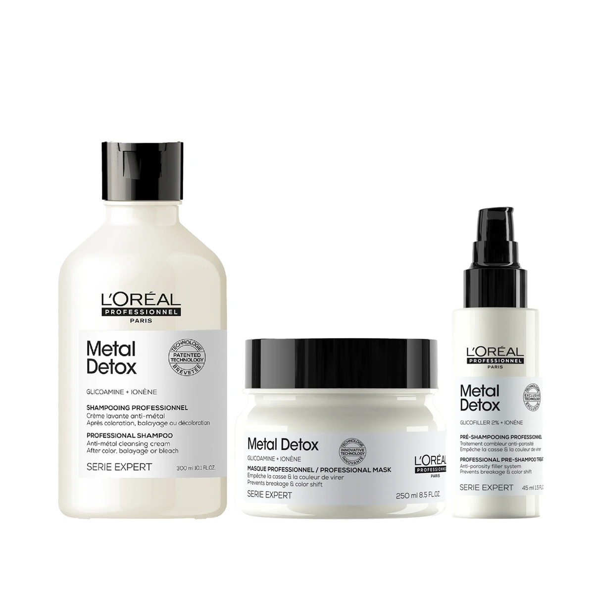 Loreal Professionnel Paris İşlem Görmüş ve Yıpranmış Saçlar İçin Metal Karşıtı Arındırıcı Saç Bakım Seti