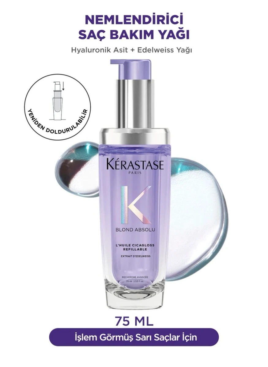 Kérastase Blond Absolu L'huile Cicagloss Sarı Saçlar Için Saç Bakım Yağı 75 ml